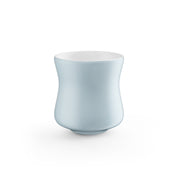 MHW Aura Series Ceramic Cup Thick 150ml in Blue, shown with wide flared rim.