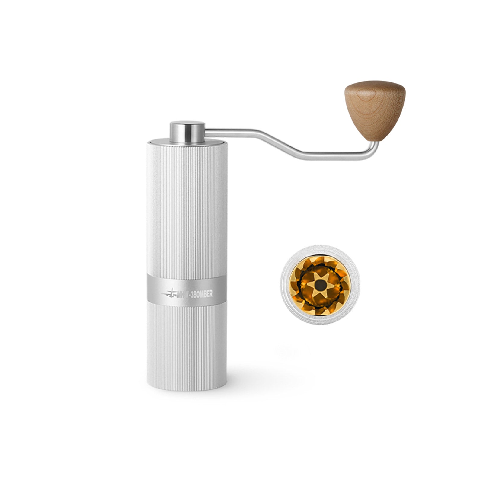Racing M1 Manual Coffee Grinder Titanium Plating Burr