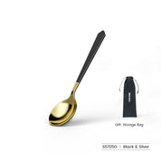 MHW-3BOMBER Cupping Spoon in Black/Gold finish
